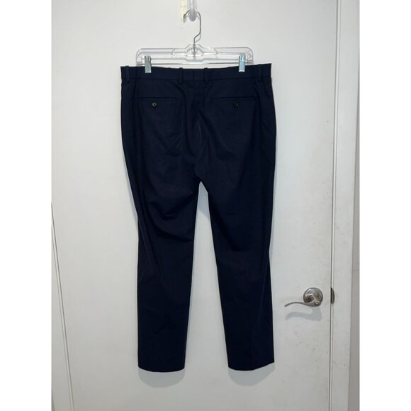 Theory Mens Blue Blue Slim Fit Dress Pants Size  34 - Picture 3 of 10
